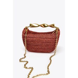 ZARA MINI BAG WITH METAL HANDLE